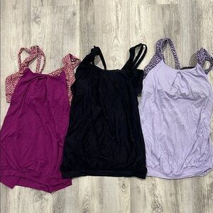 Stylish Women's Tops - Black, Light Purple, and Dark Purple
